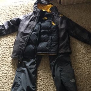 Boys youth North Face snow suit
